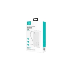 Powerbank Usams 10000 mAh biały